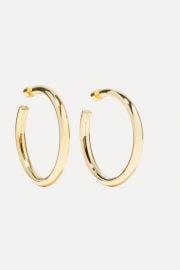 Samira gold-plated hoop earrings at Net a Porter